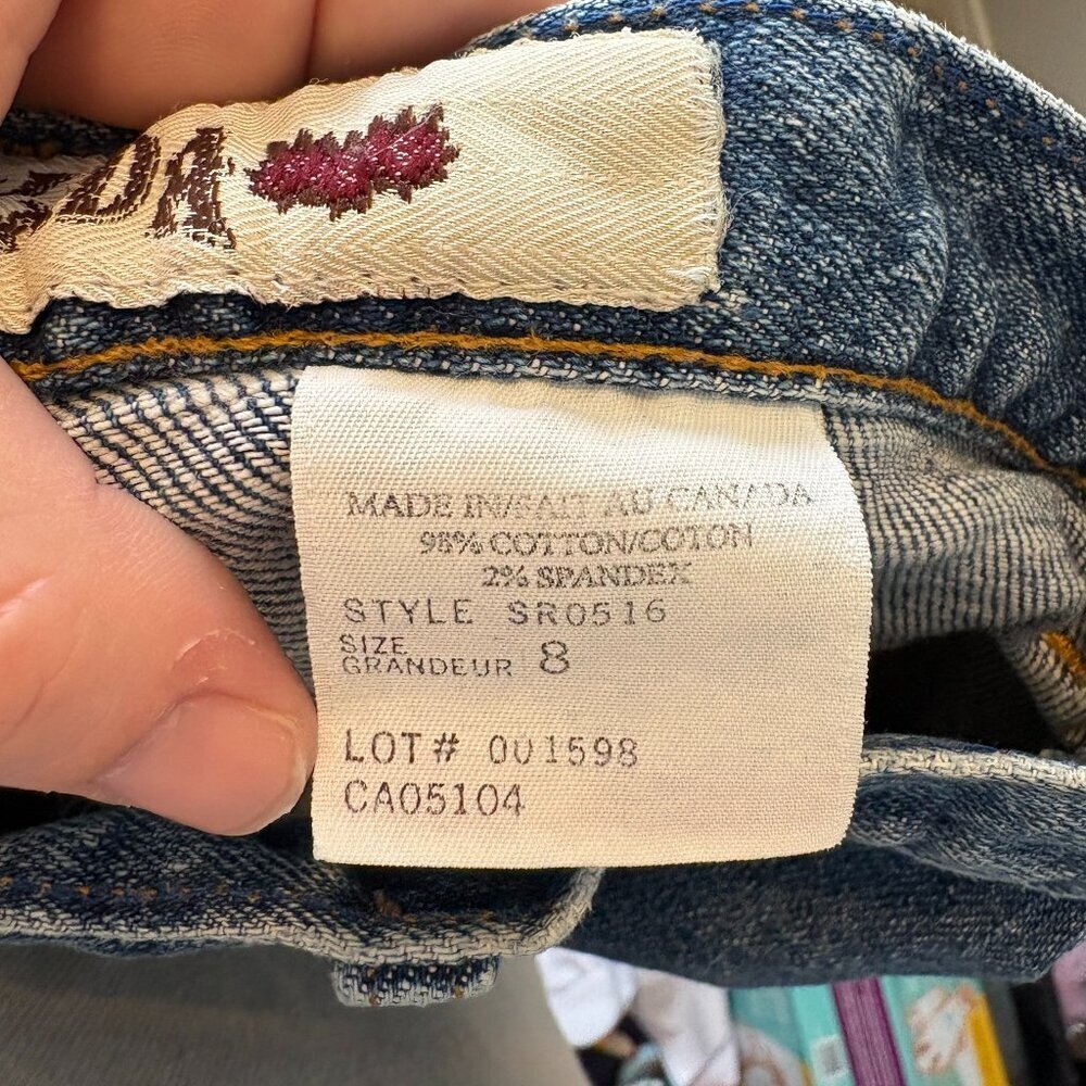 Retro Vintage Nevada high waisted mom jeans Bareback Size 8 Denim 90s Y2K - Picture 11 of 12